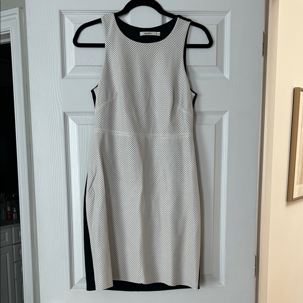Bailey 44 White Perforated Leather Dress